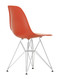 Vitra Eames Plastic Side Chair DSR - 03 Poppy Red - Chrome - Rear