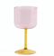 HAY Tint Wine Glass Pink and Yellow