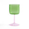 HAY Tint Wine Glass Green and Pink