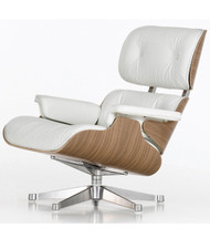 Vitra Eames Lounge Chair - White Pigmented Walnut