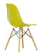 Vitra Eames Plastic Side Chair DSW - 34 Mustard - Golden Maple - Rear