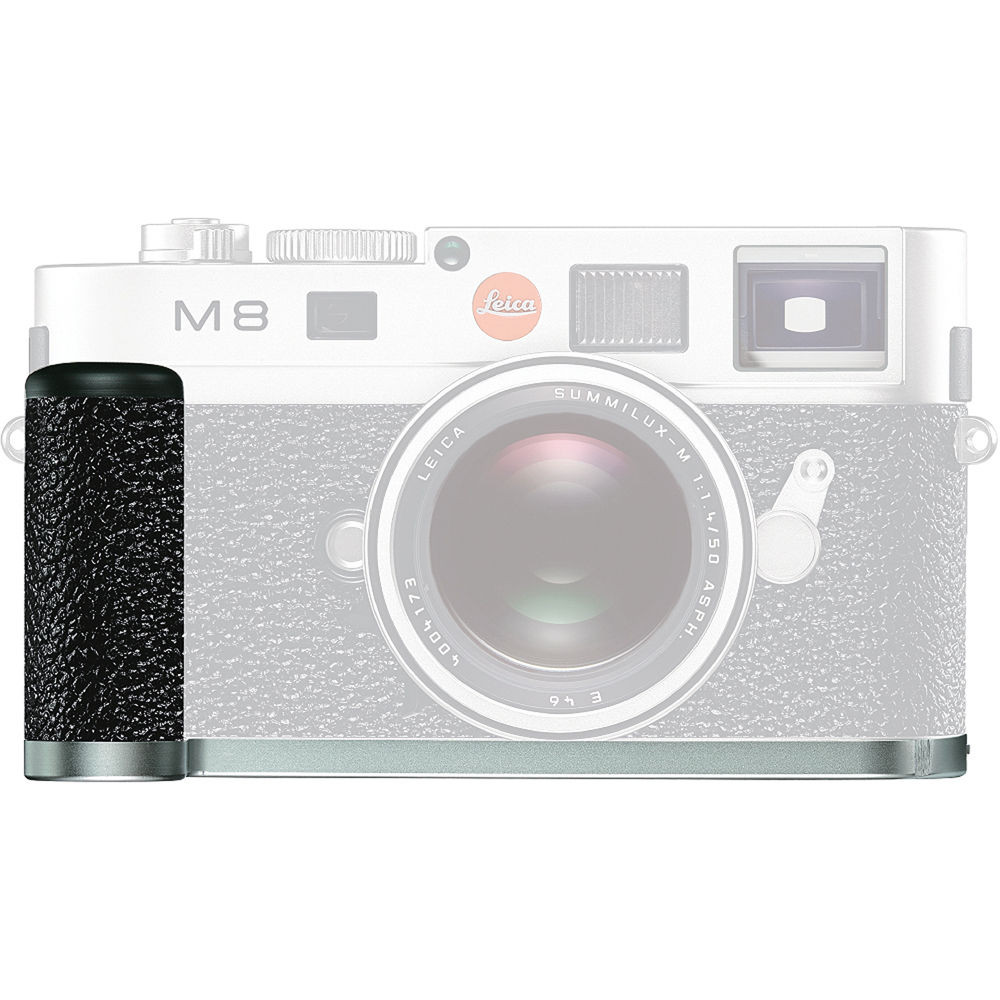 Leica Handgrip for M8, M9, M-E and M Monochrom Cameras (Silver) - Camera Lane Leica Handgrip for M8, M9, M-E and M Monochrom Cameras (Silver) - Camera Lane