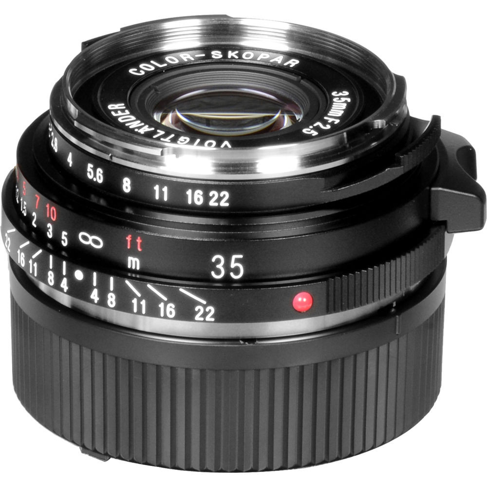 Voigtlander 35mm F/2.5 Color Skopar PC-II Lens for Leica M-mount