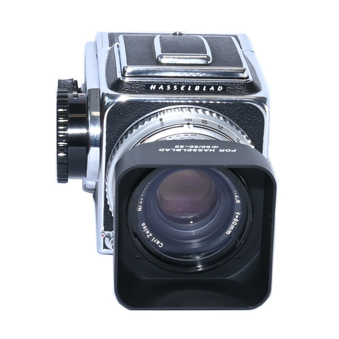 フィルムカメラ Hasselblad 500CM Planar 80mm F2.8 A12 II Pre-owned Hasselblad 500CM with 80mm F2.8 Lens and A12 Back
