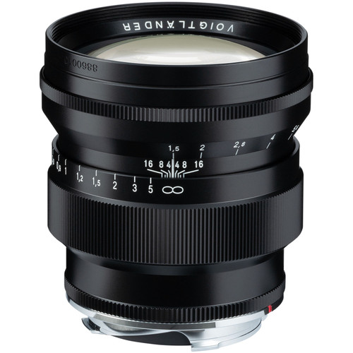 "Voigtlander Nokton 75mm F/1.5 Aspherical Black Lens for Leica M Mount (New)