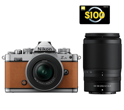 Nikon Z fc BR + Nikkor Z DX 16-50mm + 50-250mm VR Lens (New)