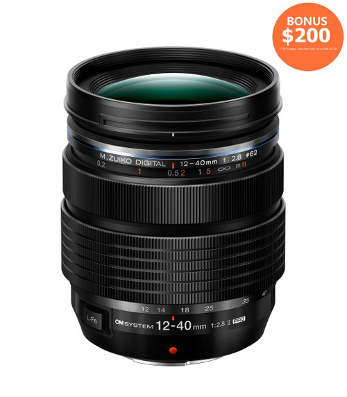 OM System M.Zuiko Digital ED 12-40mm F/2.8 Pro II Lens (New)