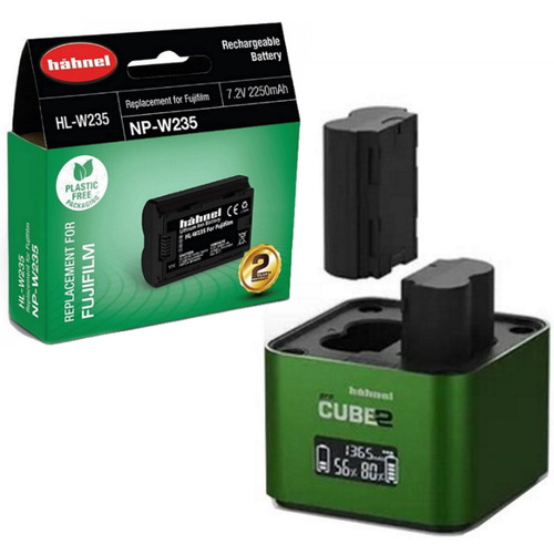 Hahnel Pro Cube 2 Charger + Digital Still Batt NP-W235 Kit for Fujifilm