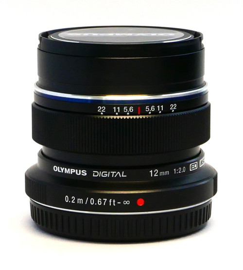 Olympus PEN 12mm F2 ED Digital Lens Black (Used)