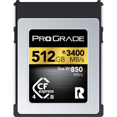 ProGrade Digital 512GB CFexpress 4.0 Type B Gold Memory Card (New)