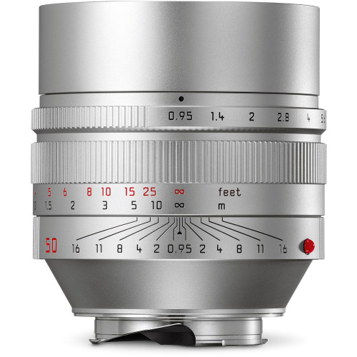 Leica Noctilux-M 50mm F0.95 Asph Lens silver anodized finish (Used)