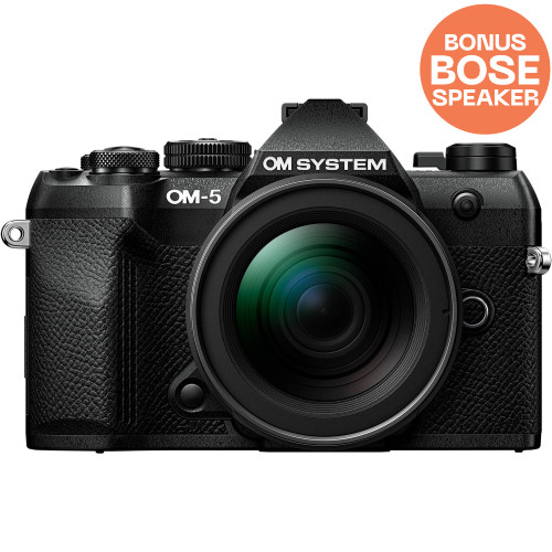 OM System OM-5 Mark II Mirrorless Camera with 12-45mm f/4 Lens (Black)