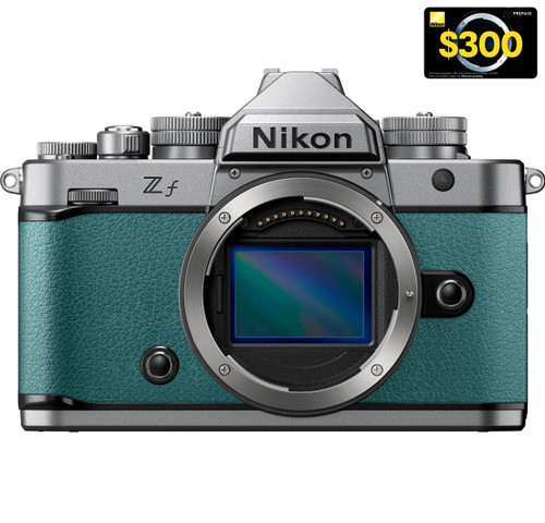 Nikon Z f Mirrorless Digital Camera Body - Silver (Teal Blue)