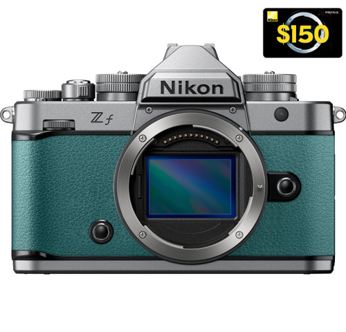 Nikon Z f Mirrorless Digital Camera Body - Silver (Teal Blue)