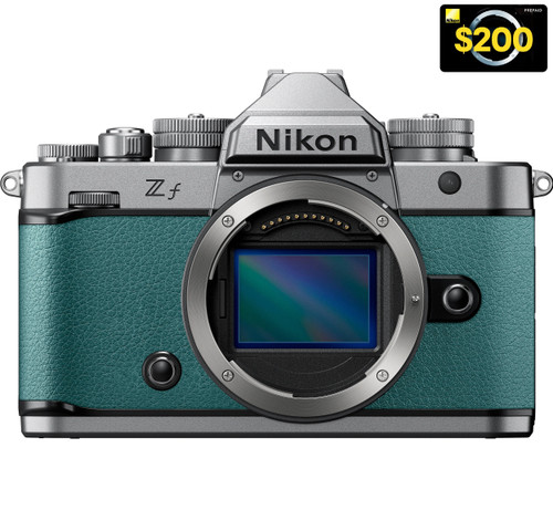 Nikon Z f Mirrorless Digital Camera Body - Silver (Teal Blue)