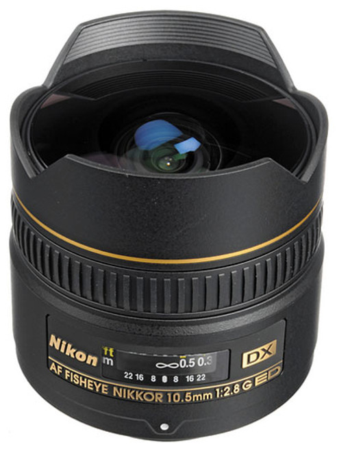 Nikon AF 10.5mm F2.8G DX Fisheye Lens (New)