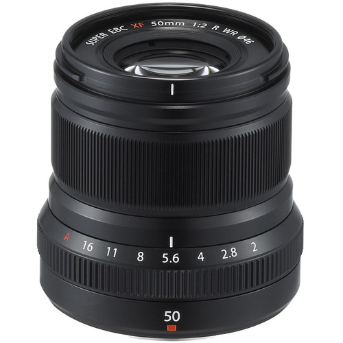 Fujinon XF 50mm F2 WR Black Lens (New)