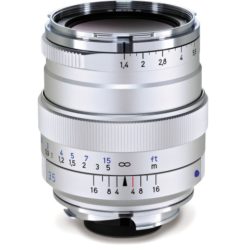  Zeiss Distagon T* 35mm F1.4 ZM Silver Lens (New)