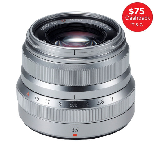 Fujinon XF 35mm F2 R WR Lens Silver (New)