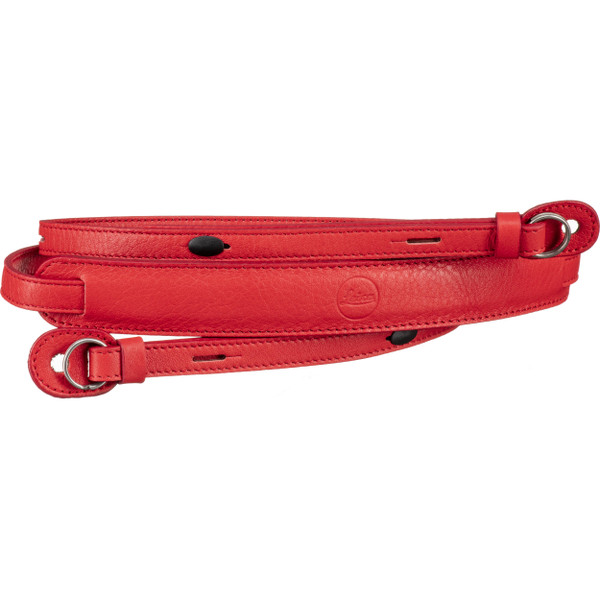 Leica Neck Strap with protection flap - Red (New)