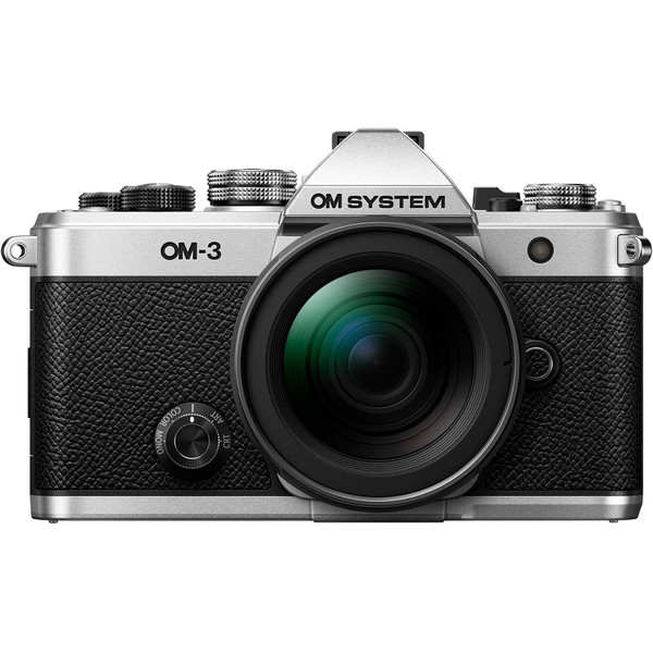 OM System OM-3 Mirrorless Camera with 12-45mm F/4 PRO Lens - Silver (New)