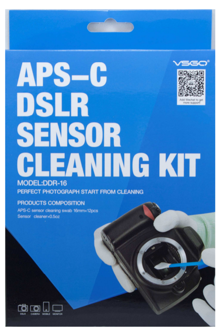 VSGO Half Frame APS-C Sensor Swabs Cleaning Kit - Camera Lane