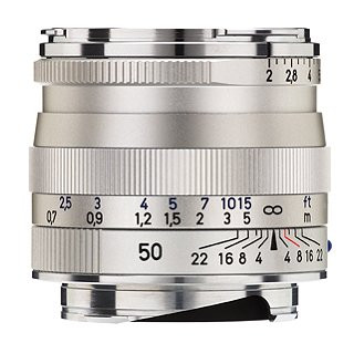 Zeiss Planar T* 50mm F2 ZM Lens Silver (New) - Camera Lane