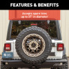 Heavy Duty Spare Tire Carrier, Up To 37", Black | (18-25) Wrangler JL | 2563001