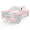 Window Deflectors In-Channel , Front and Rear, Black | (14-18) Silverado/Sierra 1500, Crew Cab | 571775