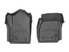 Floor Liners, Front, Black | (14-18) Silverado/Sierra 1500, (15-19) Silverado/Sierra 2500HD/3500HD, Regular Cab, Vinyl Floors | 449141V