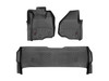 Floor Liners, Front and Rear, Black | (12-16) Super Duty F-250/F-350/F-450/F-550, Vinyl Floors | 449601V-443052V