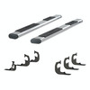 6" Oval Side Steps, Polished Stainless | (07-19) Silverado/Sierra 2500HD, (07-18) Sierra 3500HD, (08-18) Silverado 3500HD, Crew Cab (diesel) | 4444045