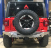 Nighthawk Bumper, Rear, No Sensor Holes, Bare, Steel | (18-25) Wrangler JL | JL5502