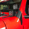 A-pillar Dual LED Cube Light Mount | (18-25) Wrangler JL, (20-25) Gladiator JT, 392/Mojave | JL5612