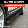 4" Oval Side Steps, Black | (19-25) Silverado/Sierra 1500, (20-25) Silverado/Sierra 2500HD/3500HD, Crew Cab | S224053