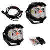 LP4 Pro LED Light Pod, Pair, Driving/Cornering, Clear, Red Backlight | Universal  | 297814
