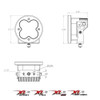 XL-R 80 LED Light Pod , Pair, Wide/Cornering, Clear | Universal  | 767805