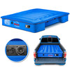 AirBedz Inflatable Air Mattress Mid-Size Truck Beds, 6-6.5' Bed, Blue, Built in Pump, Rechargeable Battery | PPI-103