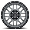 ICON Alloys Alpha, Gun Metal, 20 x 9 / 8 x 6.5, 19mm Offset, 5.75" BS