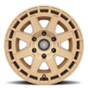 ICON Alloys Compass, Satin Brass, 17 x 8.5 / 5 x 5, -6mm Offset, 4.5" BS
