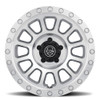 ICON Alloys Hulse, Silver Machined, 17 x 8.5 / 6 x 5.5, 0mm Offset, 4.75" BS