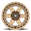 ICON Alloys Raider, Satin Brass, 17 x 8.5 / 6 x 120, 0mm Offset, 4.75" BS