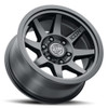 ICON Alloys Rebound SLX, Satin Black, 17 x 8.5 / 5 x 5, -6mm Offset, 4.5" BS
