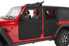 Full Fabric Door Kit, Rear, Black Twill | (18-24) Wrangler JL, (20-24) Gladiator JT | 51751-17
