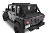 Halftop Soft Top Conversion Kit, Black Diamond | (07-18) Wrangler JK, 4 Door | 80103-35