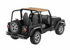 Strapless Standard Targa Style Bikini Top, Black Denim | (97-02) Wrangler TJ | 52521-37