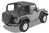Header Standard Targa Style Bikini Top, Black Diamond | (07-18) Wrangler JK, 2 Door | 52580-35