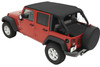Header Extended Safari Bikini Top, Black Diamond | (07-09) Wrangler JK, 4 Door | 52581-35