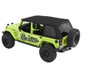 TrekTop Pro Hybrid Soft Top, Black Twill | (07-18) Wrangler JK, 4 Door | 54463-17