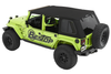 TrekTop Pro Hybrid Soft Top, Black Twill | (07-18) Wrangler JK, 4 Door | 54863-17